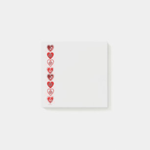 Heart Post-it notes