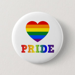 Heart Pride 6 Cm Round Badge