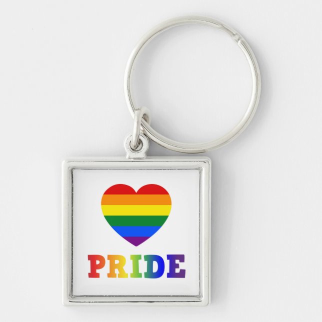 Heart Pride Key Ring (Front)