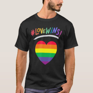 Heart Pride Lovewins Rainbow T-Shirt