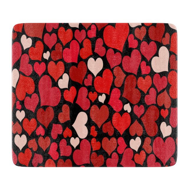 Heart Print Cutting Board (Front)
