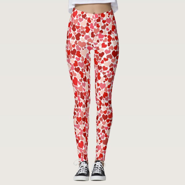 Heart Print Leggings (Front)