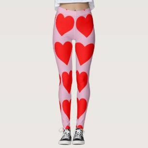 HEART PRINT YOGA PANTS