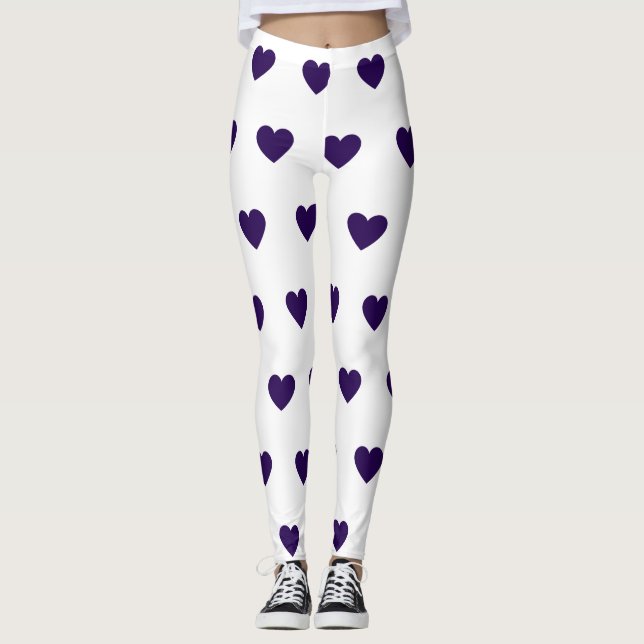 Heart printed leggings  (Front)