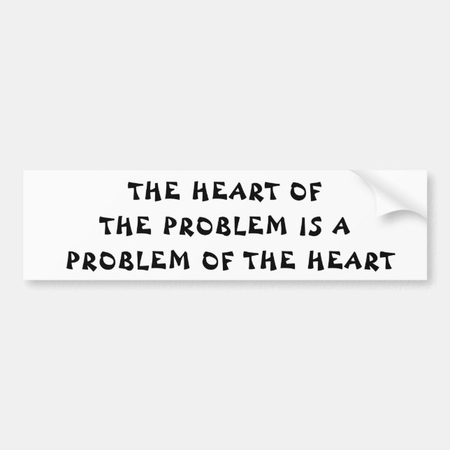 Heart Problem Fortune Cookie Bumper Sticker (Front)