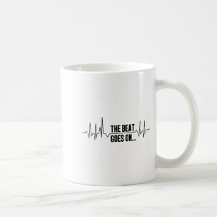Heart Pulse, Egk And Heartbeat With The Beat Goes Coffee Mug