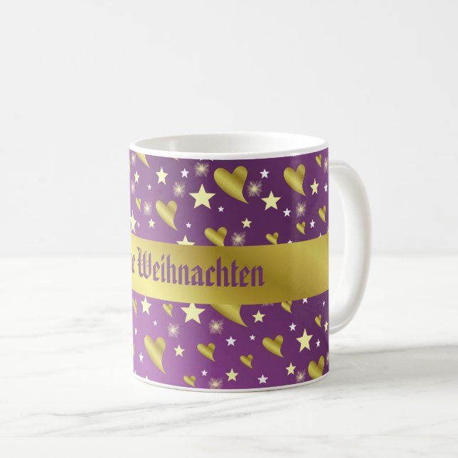 heart, purple, decoration, medal, award, day,  coffee mug (Front Right)