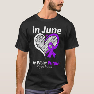 Heart Purple Migraine Awareness Month Warrior For T-Shirt