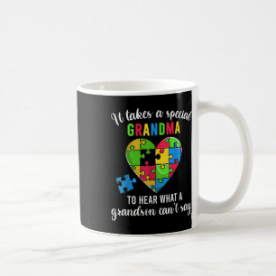 Heart Puzzle Shirt, Grandma Autism Awareness Coffee Mug