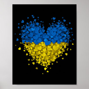 Heart Puzzle Ukraine Love Ukraine Ukrainian Flag S Poster