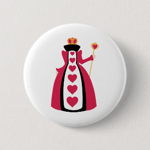 Heart Queen 6 Cm Round Badge