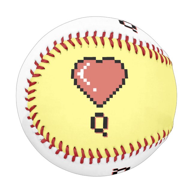 Heart queen black outline baseball (Front Left)