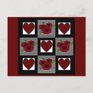 Heart Quilt Postcard