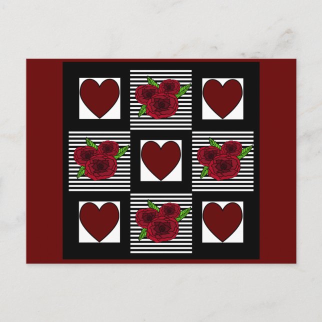 Heart Quilt Postcard (Front)