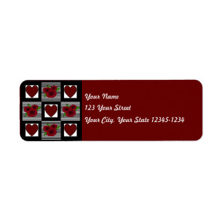 Heart Quilt Return Address Label