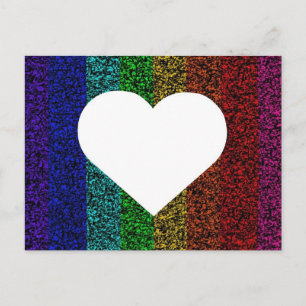 Heart Rainbow Postcard