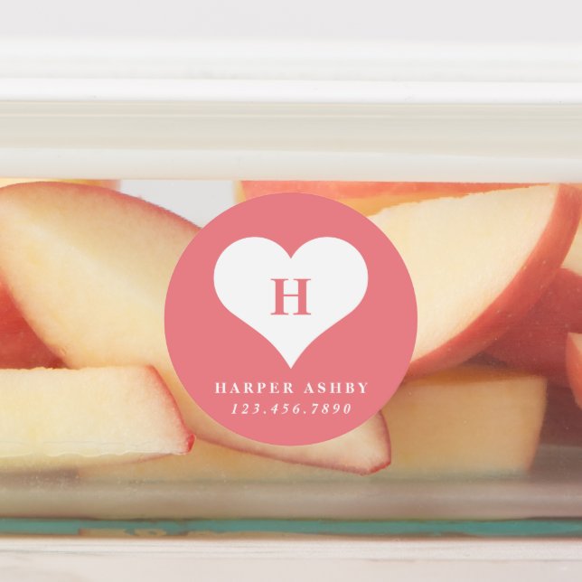 Heart Rainbow Waterproof Name (Affixed)