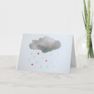 Heart Raindrops Card