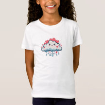 Heart-Raining Cloud Sticker Design Tee