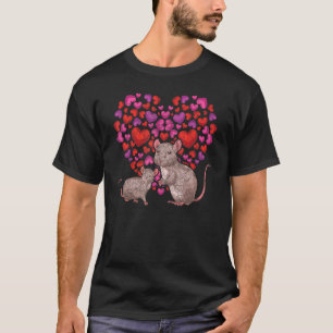 Heart Rat Animal Rodent Pet Owner Rat T-Shirt