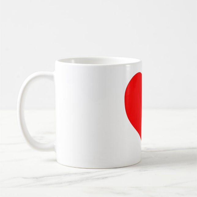 heart rate coffee mug (Left)