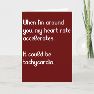 Heart Rate Funny Medical Valentine's Day Card