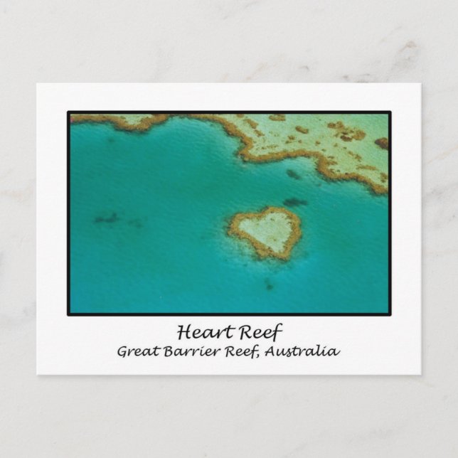 Heart Reef, Great Barrier Reef, Australia Postcard (Front)