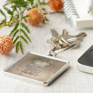 Heart Religious Encouragement, Grunge Key Ring