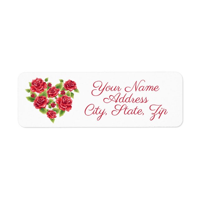 Heart Return Address Label (Front)