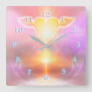 HEART REVOLUTION SQUARE WALL CLOCK