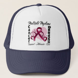 Heart Ribbon - Multiple Myeloma Awareness Trucker Hat