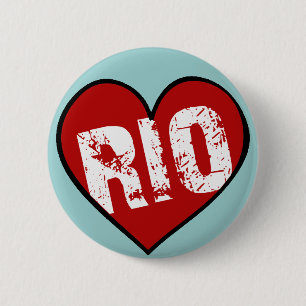 HEART RIO 6 CM ROUND BADGE