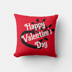 Heart rose cushion