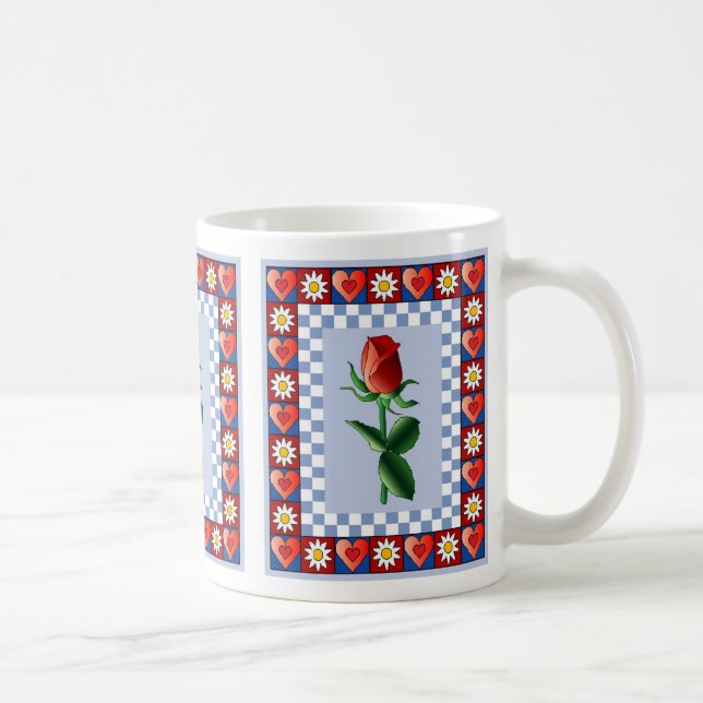 Heart Rose Mug (Right)