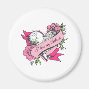 Heart & Roses Magnet