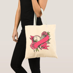 Heart & Roses Tote Bag