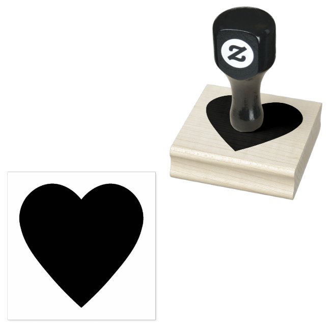 Heart Rubber Stamp (Stamped)