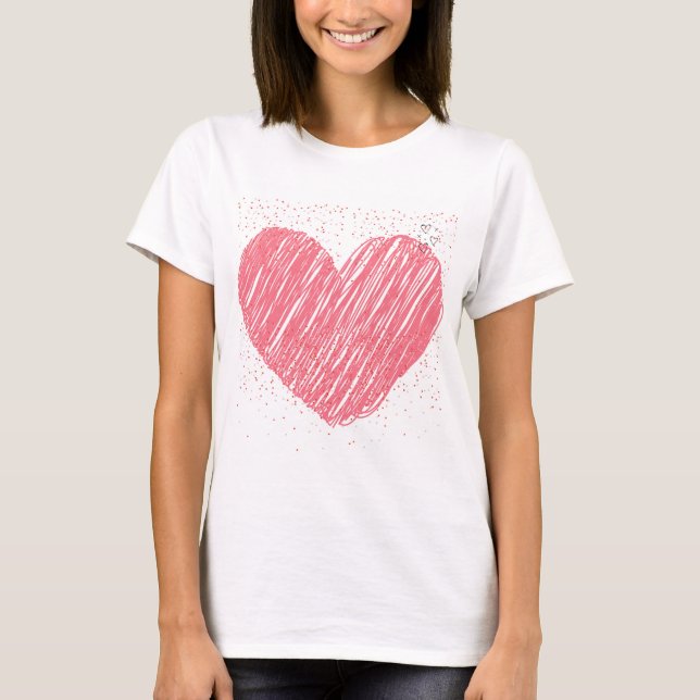 heart sape t shirt  (Front)