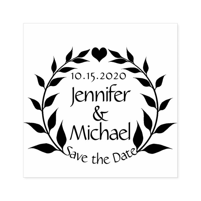 Heart Save the Date Stamp (Imprint)
