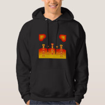 Heart-Scape Men's Hoodie