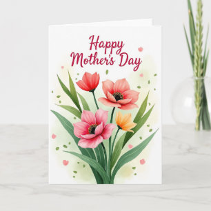 Heart Scatter Floral Card