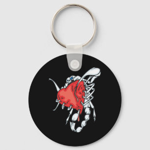 Heart Scorpion Key Ring