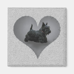 Heart Scottie Magnet