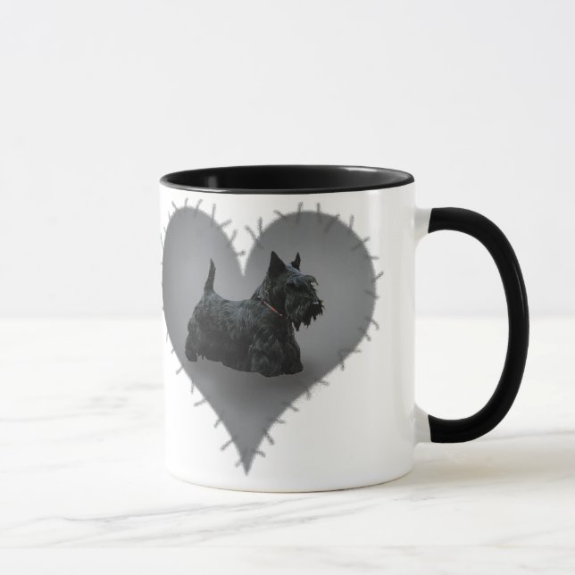 Heart Scottie Mug (Right)