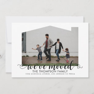 Heart Script We've Moved New Home Photo Moving Announcement