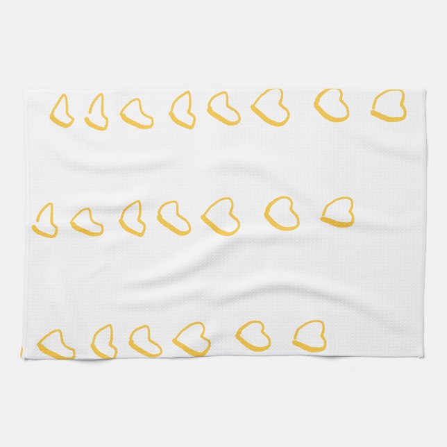 Heart Scroll Tea Towel (Horizontal)