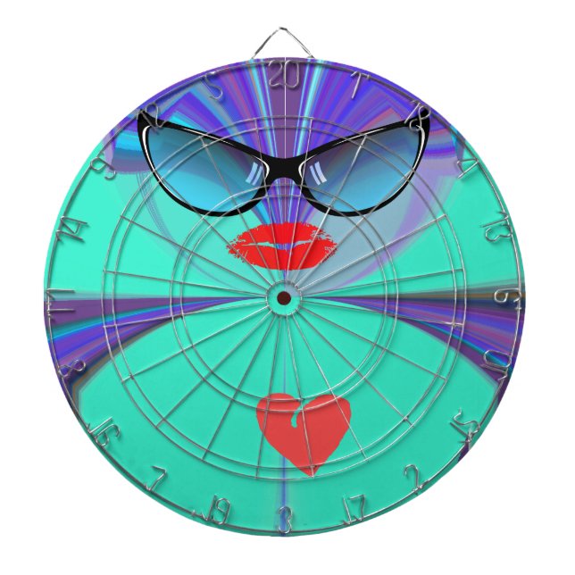 Heart Selfie Dartboard (Front)
