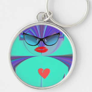 Heart Selfie Key Ring