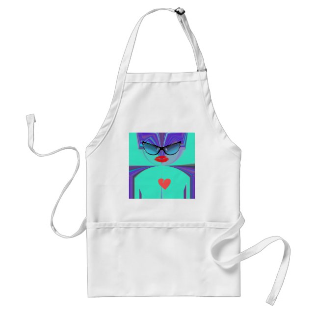 Heart Selfie Standard Apron (Front)