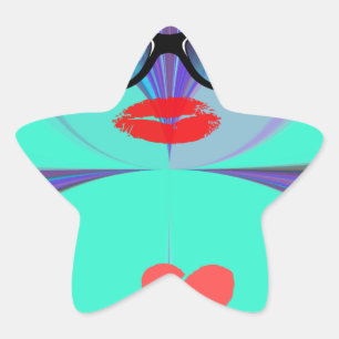 Heart Selfie Star Sticker